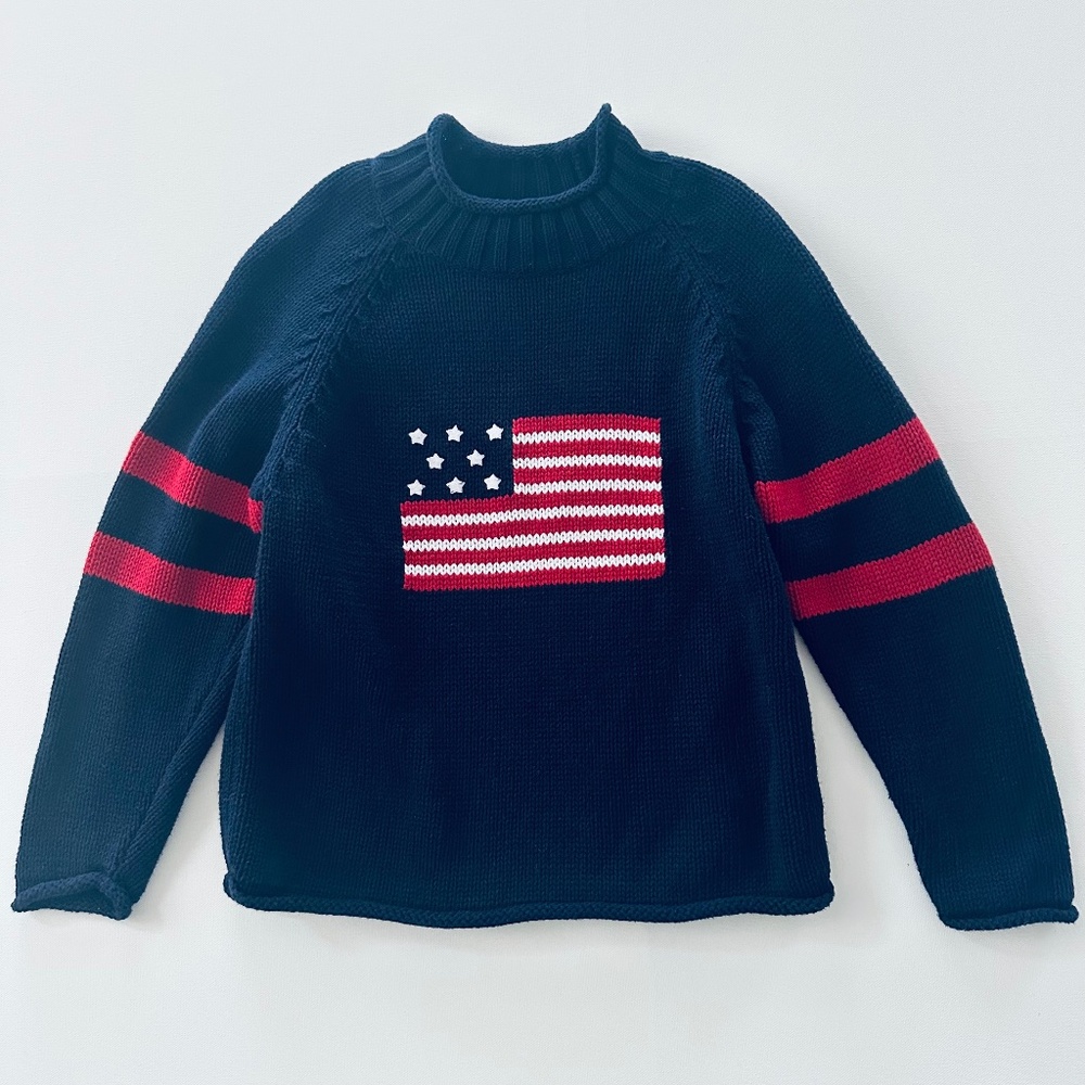 Hartstrings Boys 7 American Flag Sweater
